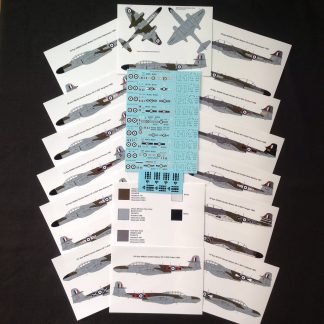 Gloster Meteor Decal Sheet