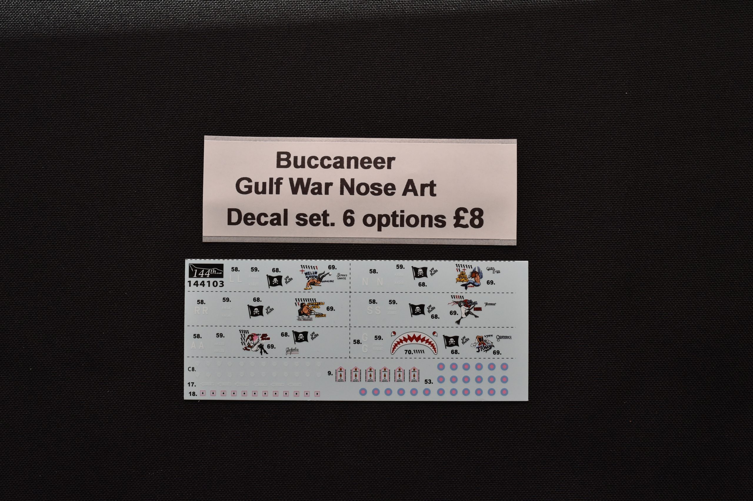Blackburn Buccaneer S.Mk.2 Gulf War Nose Art Decal Sheet